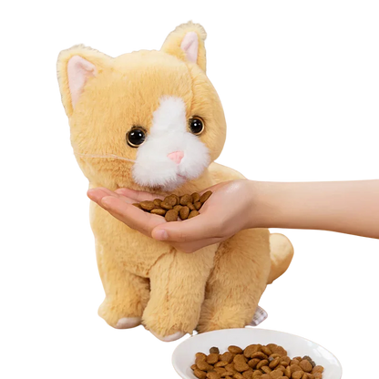 26cm Simulation Grey White Black Cat Plush Toy Cartoon Sitting Lifelike Kitten Animal Cats Artificial Touch Doll Gift for Kids