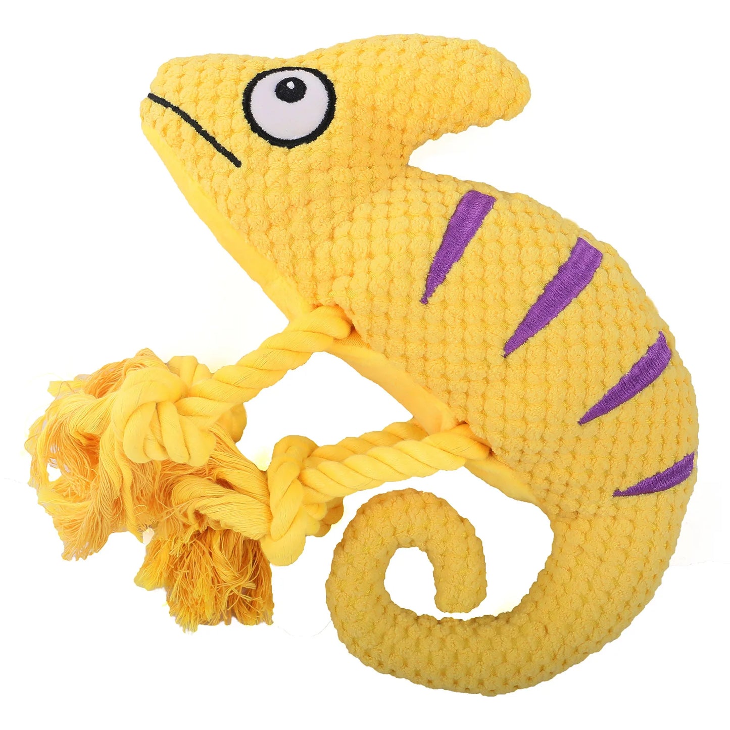 Dog Plush Toy Spot Plush Stuffed Molars Bite-resistant Squeaking Sound Chameleon Pet Dog Toys Fleece Squeak Toys