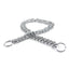 Chain Dog Training Choke Collar Adjustable Double Row Stainless Steel Chain Slip Collar Strong & Durable Dog Slip P Chain Collar