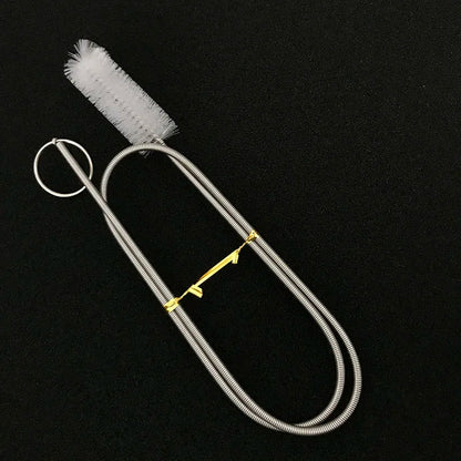 Aquarium Pipe Cleaning Brush Fish Tank Cleaner Tube Stainless Steel Water Filter Air Tube Flexible Double End Hose Accessories