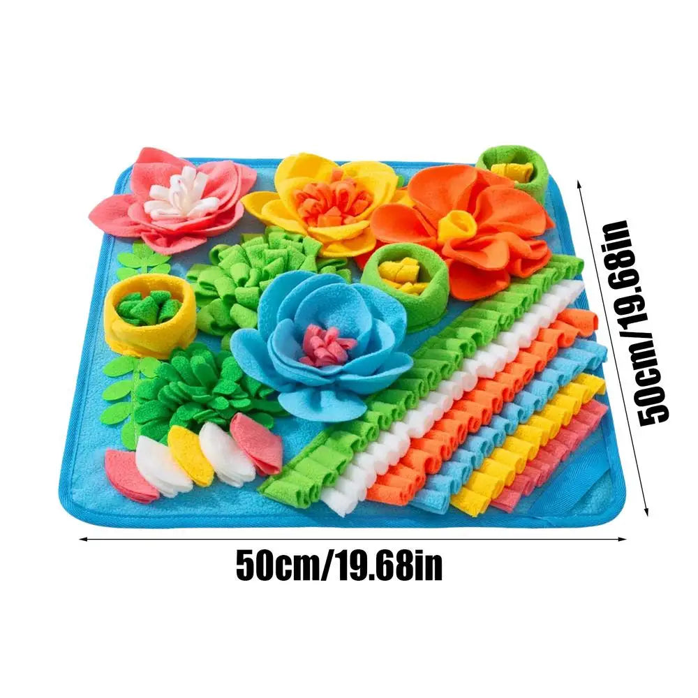 Dog Sniffing Mat Puppy Training Pad  Interactive Dog Toy Foraging Mat For Smell Pet Slow Eating Stress Relief Toys For Puppies