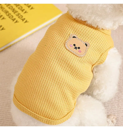 Summer Cool Dog Clothes New Dogs Pet Vest For Puppy Breathable Vest T-shirt Costume Bulldog Dog T-shirt Outdoor Pets Clothing