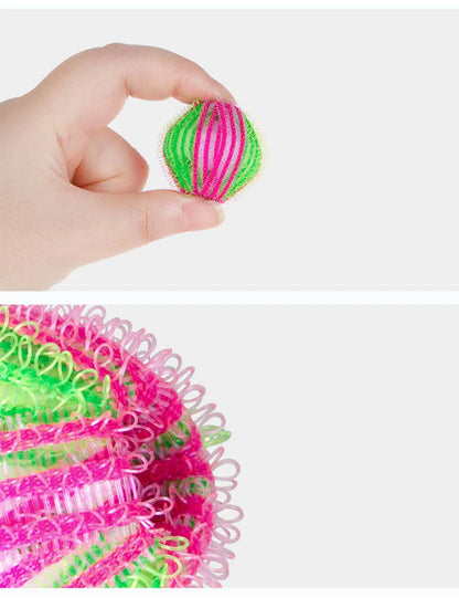 6pcs Nylon Laundry Ball Washing Machine Decontamination Ball Fur Lint Sticking Dedusting Roller Pet Hair Removal Ball in Laundry