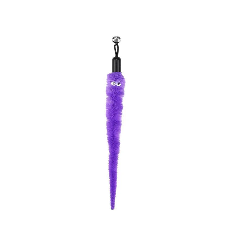 Cat Feather Toy Accessories False Mouse Worm Toy with Bell Kitten Cat Toys Interactive Replacement Refill Foam Ball Training
