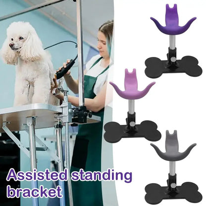 Dog Grooming Stool Auxiliary Standing Support ABS + Silicone Soft Safe And Harmless Adjustable Height Suitable For Small Do B5A0