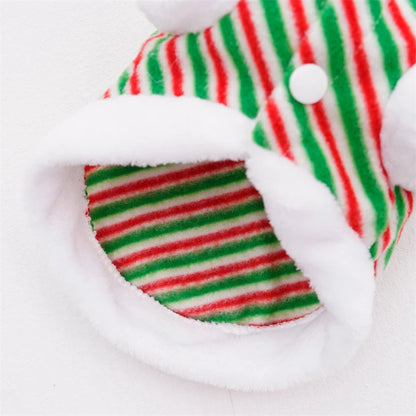 Christmas Designer Pet Dog Clothes Soft Fleece Cosplay Winter Outfits Chihuahua Puppy Sweatshirt Deer New Year Cat Clothing