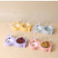 Pet Cat Food Bowl Automatic Feeder All-in-One Splice Dog Cat Food Bowl and Drinking Fountain Drinking Raised Standing Dish Bowl
