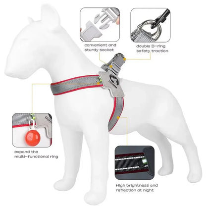 Breathable Y Shape Dog Harness Adjustable Step In Pet Harness Vest for Puppy Small Large Dog Chest Harness Reflective Dog Collar