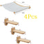 Cat Climbing Shelves Wall Mounted Cat Bridge Scratching Post with Platform and Cat Platform Hammock Pet Scraper For Cat