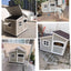 Dog House Outdoor Large Dog Kennel Wooden VillaHouse Cat Nest Rainproof Waterproof Sunscreen Outdoor Pet Cage