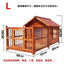 Dog House Outdoor Waterproof  Solid Wood Dog Villa with Yard Outdoor Rainproof Type Four Seasons Universal Pet Kennel