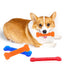 Pet Dog Chew Toys Rubber Bone Toy Aggressive Chewers Dog Toothbrush Doggy Puppy Dental Care For Dog Pet Accessories