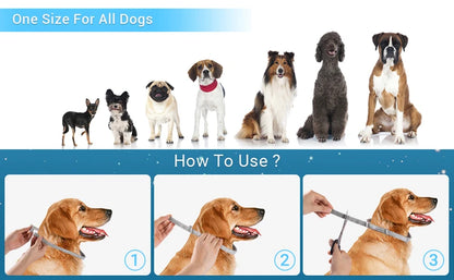 Extendable Pet F le a Collar Necklace Personalized A n ti Fl ea and Ti ck Big Dog Puppy Cat An ti-Fl ea Collar T ic ks Dogs
