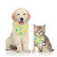 Cartoon Food Print Triangle Dog Collar Bandana Polyester Fade Resistant Pet Accessories Neck Scarf Small Dog Pet Supplies New
