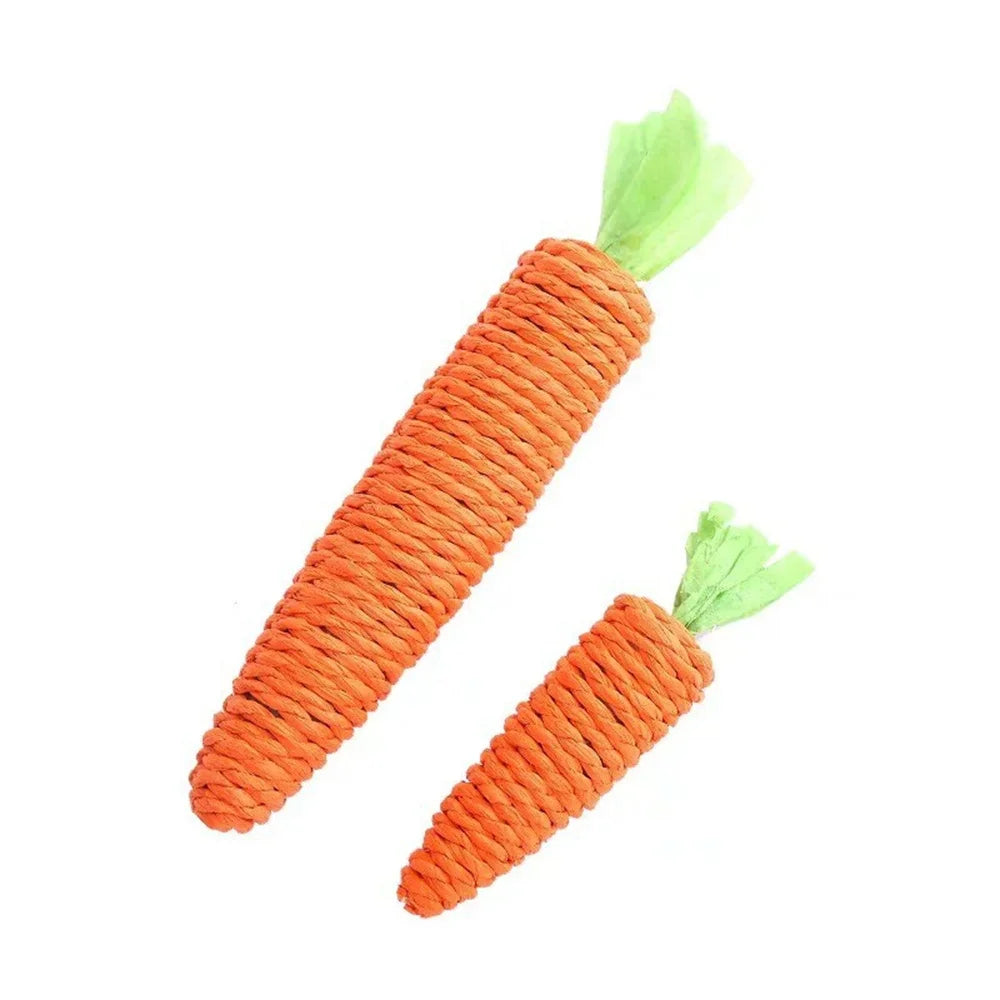 Cat Toys Simulation Carrot Sounding Pet Toys For Kitten Dogs Sisal Teeth Grinding Squeak Interactive Cat Chew Toy Pet Supplies