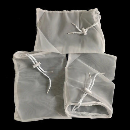 200 Mesh Nylon Filter Net Bag Acquarium Bio Ball Carbon Media Isolation Bags Food Filter Strainers Mesh Kitchen Strainer Bags