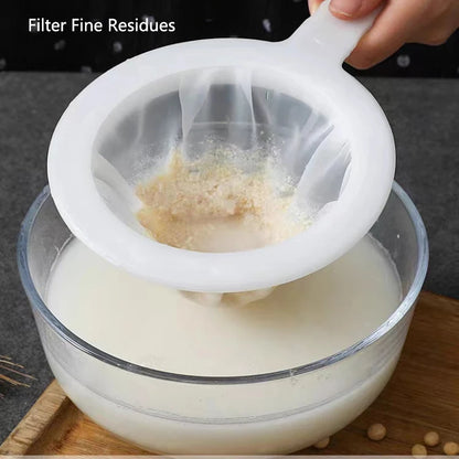 120/200/400 Mesh Reusable Nylon Ultra Fine Filter Mesh Aquarium Harvest Shrimp Filter Net Food Grade Strainer Spoon  Food Filter