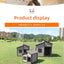 Solid Wooden Dog House Outdoor Double Top Outdoor Dog Crate Rainproof Golden Retriever Crate Extra Large Universal Dog House