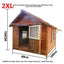 Dog House Outdoor Waterproof  Solid Wood Dog Villa with Yard Outdoor Rainproof Type Four Seasons Universal Pet Kennel