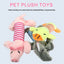 Pet Toys Cute Pet Chewing Teething Toys Cartoon Embroidery Bite-resistant Decompression Duck Pig Elephant Sounding Toys