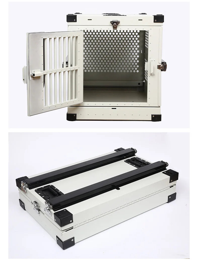 Car pet cage foldable aviation thickened dog cage Ventilated firm pet dog dog cat cage directly from the manufacturer