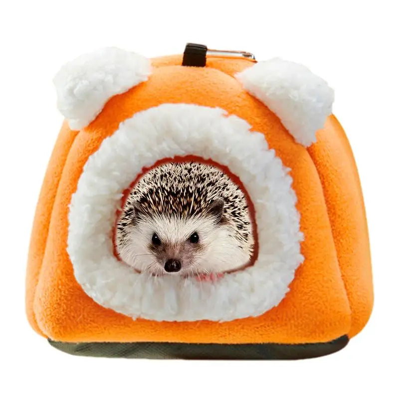Hamster Hideaway Soft Warm Cotton Small Animal House Hedgehog House Chinchilla Accessories Cute Bear Shape Small Animal Hideaway