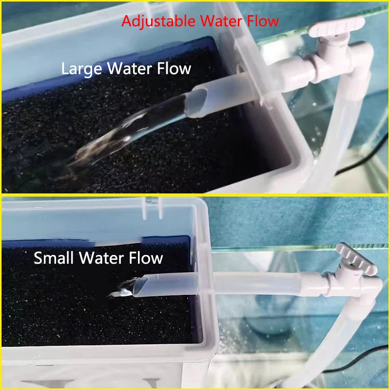Aquarium Fish Tank Water Pump Regulating Valve Filter Pump Regulator Water Flow Control Right Angled Elbow Aquarium Accessories