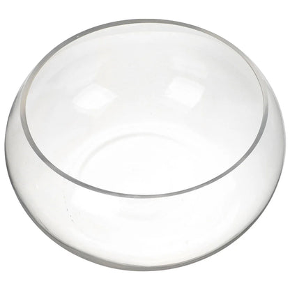 Round Fish Tank Simple Bowl Vase Glass Drum Hydroponic Plant Terrarium Clear Office