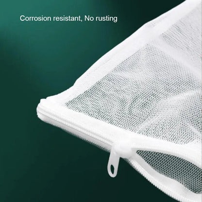 5Pcs White Dense Hole Filter Net Bag Mesh Bag Acquarium Pond For Bio Ball Carbon Media Ammonia Aquarium Fish Tank Isolation Bag