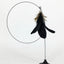 Interactive Cat Toy Handfree Cat Stick Playing Kitten Playing Teaser Wand Toy Suction Cup Bird/Feather Cat Wand Pet Supplies