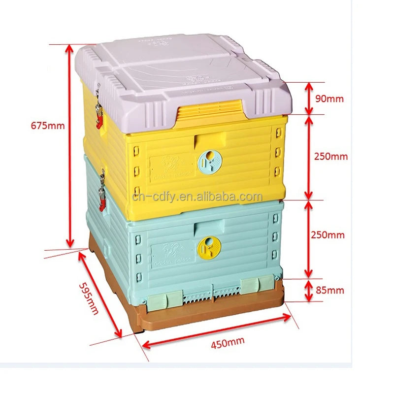 Beekeeping tools Food Grade HDPE Beehive Bee Box 2  Layers Plastic Bee Hives