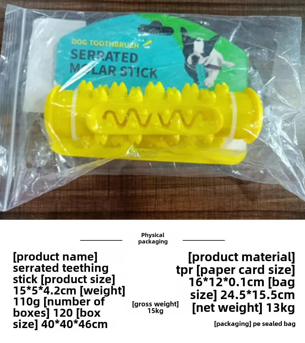 Pet Supplies Wholesale Amazon New Product Dog Toys Molar Stick Resistant to Chewing Teeth Cleaning Dog Toothbrush Feeder