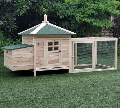 Wooden Chicken Coops Are Sheltered From Wind and Rain, Spacious and Easy To Clean, Suitable for Most of The Poultry