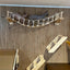 Wall Mounted Cat Climbing Wood Shelves Furniture Cat Bridge and Cat Hammock or Platform with Pedals for Kitten Perch and Rest