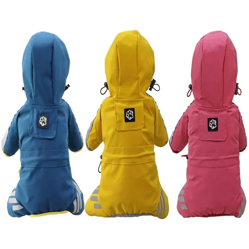 Dog Raincoat Reflective Waterproof Pet Clothes for Chihuahua Maltese Rain Coat Small Medium Dogs Jumpsuit Raincoat Dogs Overalls