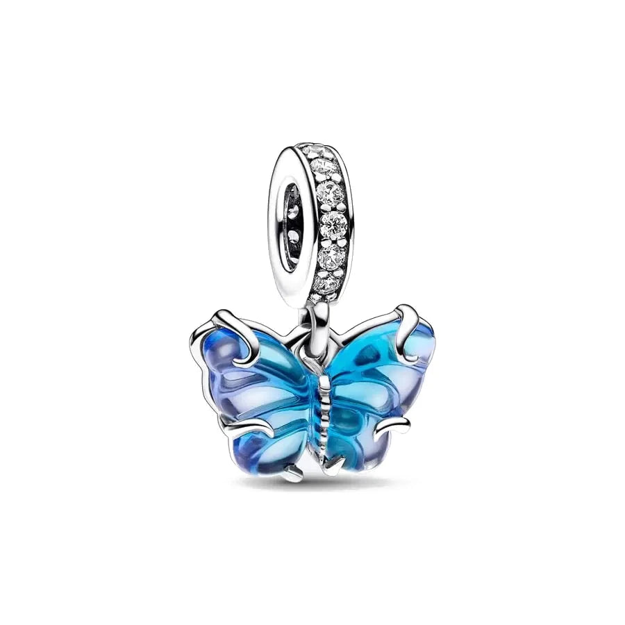 New 925 Sterling Silvering Butterfly Bees Bird Charm of ley 925 Chain Beaded Fit Original Pandora Bracelet DIY Ladies Jewelry