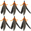 6 PCS Cat Toy Feather Replacement Cat Wand Refills Natural Bird Feathers Refill, Replacement Feathers Cat Toy for Indoor Cats