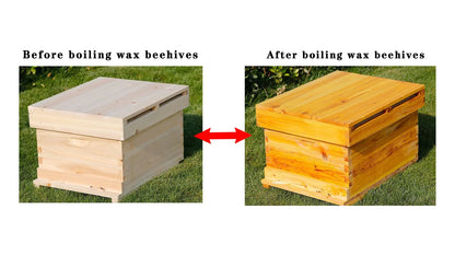 10 Frame Bee Hive, Complete Beehive Kit Beeswax Coated Beehive Include Frames, Bee Hive Boxes Starter Kit for Bee Keekeepers