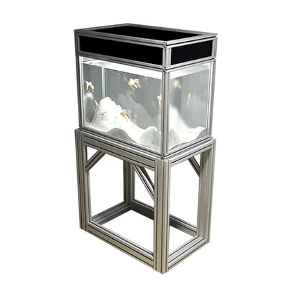Aluminum fish tank 1000 gallon tank professional customizable glass aquarium black silver acrylic frame aquariums & accessories