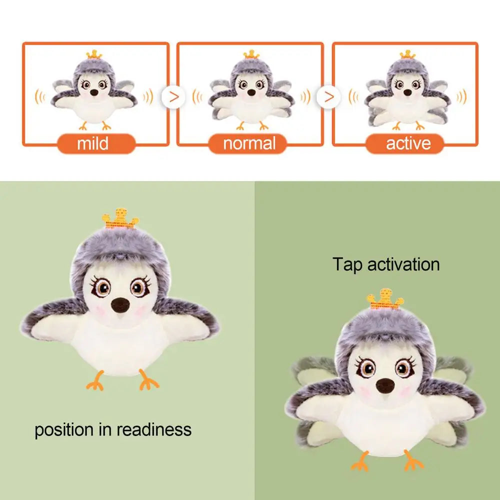 Interactive Bird Toy For Cats Simulation Flapping Bird Catnip Toy USB Charging Pet Companion Toy For Medium Small And Large Cats
