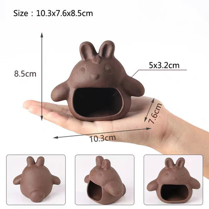 Large Ceramic Aquarium Decoration Fish Shrimps Shelter House Pottery Scorpion House Canister Simulation Stone Fish Tank Decors