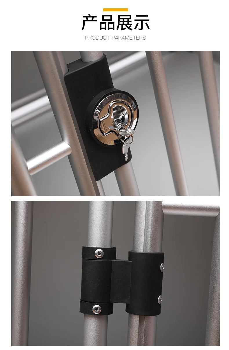 Pet cage, car aviation dog cage air freight Thickened ventilated aluminum firm dog cat large cage