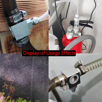 Metal ﻿Aquarium CO2 External atomizer, with bubble counter atomizer, super diffuser outside the fish tank, for aquatic plants