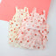 Light Pink Summer Fancy Dresses Strawberry Print Princess Bow Tie Tiered Skirt Vest Overalls Female New Puppy Clothing for Cats