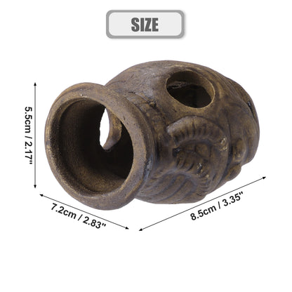 UXCELL Fish Tank Hideaway Rock Cave Ceramic Aquarium Decoration Fish Shrimps Shelter Pet Pottery House Canister Accessories