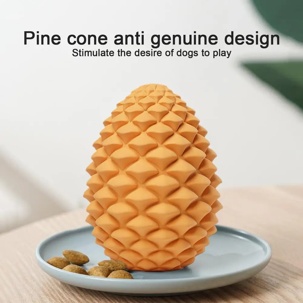 Dog Treat Dispensing Toy Pine Cone Dog Chew Toy Bite Resistant Pet Supplies For Dog Puppy For Treat Dispensing Teeth Cleaning