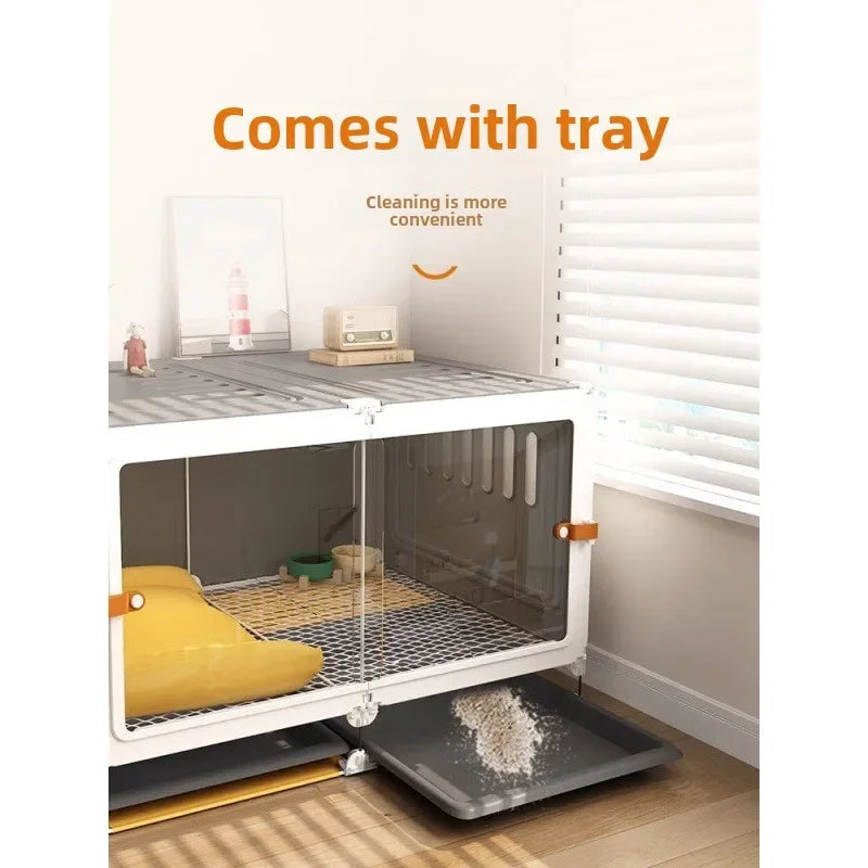Dog Cage Small Dog Home Indoor Kennel Toilet Integrated Dog Fence Medium Dog Teddy Bigbear Dog Cage