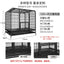 Dog Cage Small Medium Large Dog Square Tube Dog Cage Bold Iron Pet Dog Dog Cage Dog House Teddy Golden Retriever Supplies