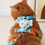 No Pull Cat Harness and Leash Set for Walking Escape Proof, Adjustable Nylon Mesh Cute Cat Harness for Cats Small Medium Dogs