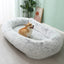 Large Kennel Pet Pad Human Dog Bed Winter Warm Pet Supplies Removable and Washable Sofa Lazy Can Sleep and Lie Down